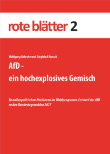 Deckblatt Rote Blätter 2 AfD ein hochexplosives Gemisch